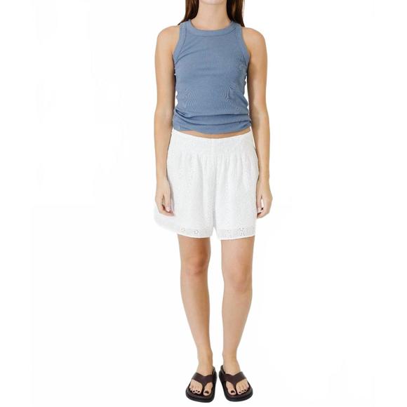 NEW VELVET BY GRAHAM & SPENCER iris high-rise shorts in...